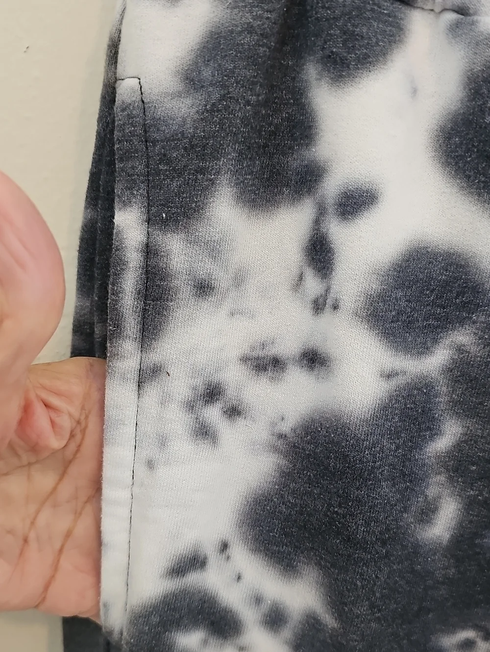True Religion Tie Dye Jogger Sweatpants Mens Size M Black White Horseshoe Cotton